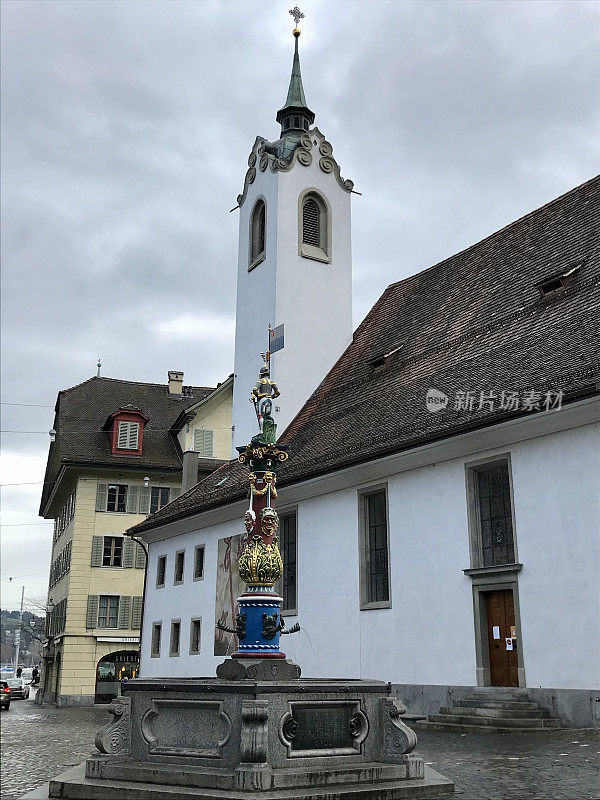 瑞士-卢塞恩州-卢塞恩老城- Fritschibrunnen(纪念碑)